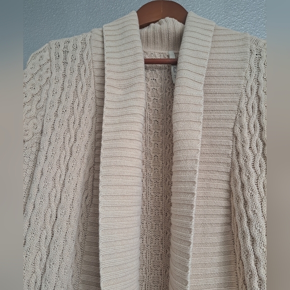 Leo & Nicole Beige Sweater Coat/Cardigan Size M - Picture 9 of 14